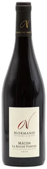 photos du vin Domaine Normand la Roche Vineuse Mâcon Rouge 2018