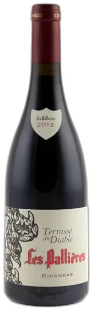 vue du vin les Pallieres Terrasse du Diable Rouge Gigondas 2021