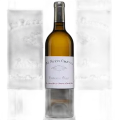 vue du vin Petit Cheval Blanc 2023 Bordeaux Blanc