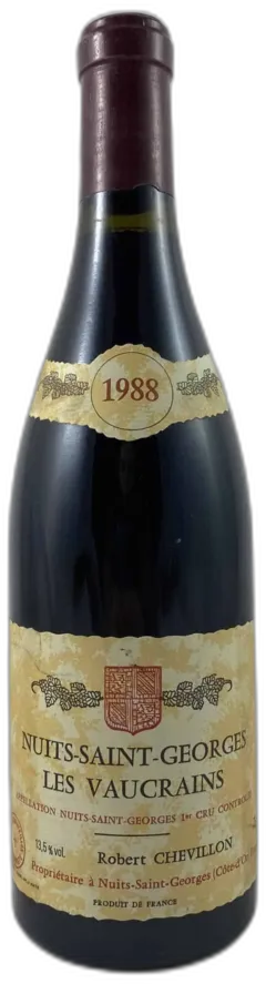 photos du vin Nuits Saint-Georges les Vaucrains Robert Chevillon 1988