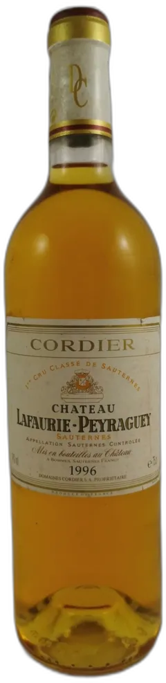 vue du vin Château Lafaurie Peyraguey 1996