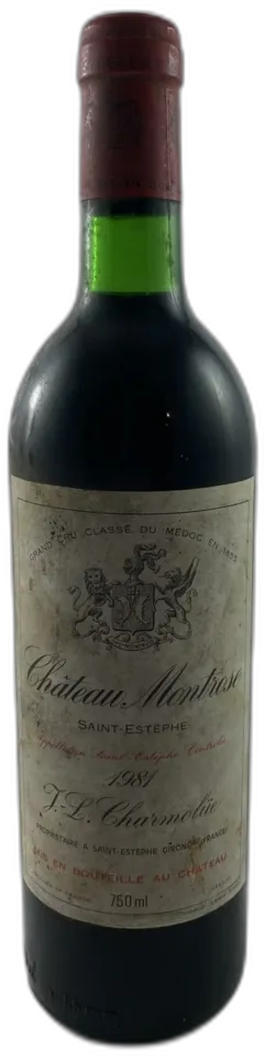 vue du vin Château Montrose 1981