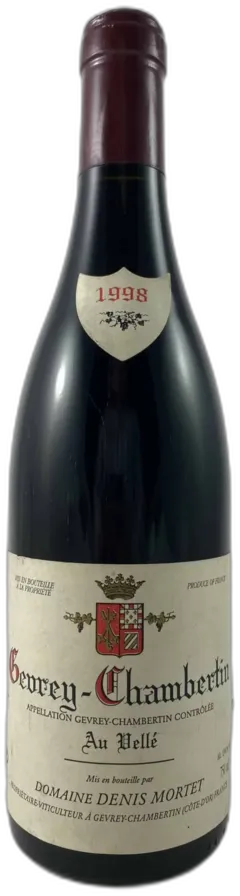 photos du vin Gevrey-Chambertin au Vellé Domaine Denis Mortet 1998