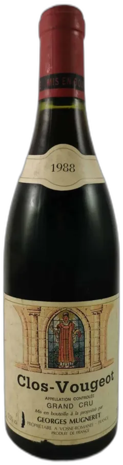 photo du vin Clos de Vougeot Domaine Georges Mugneret 1988