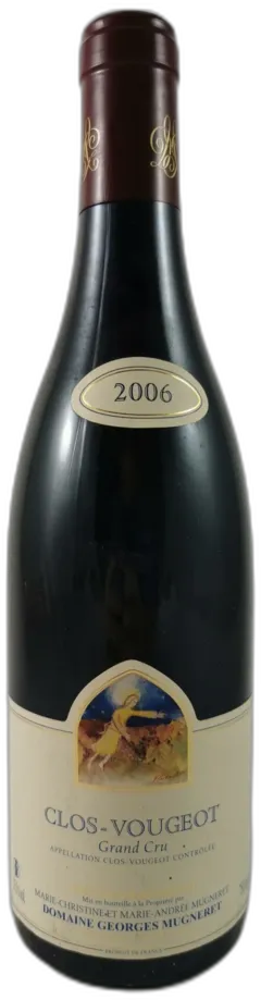vue du vin Clos de Vougeot Domaine Georges Mugneret 2006