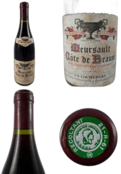 capture du vin Meursault Côte de Beaune Domaine Coche Dury 1998