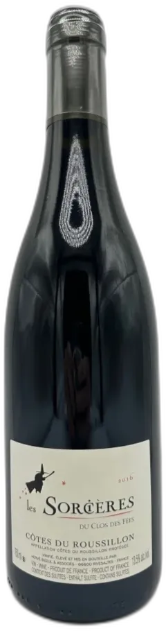 vue du vin Clos des Fees les Sorcieres Cotes du Roussillon Rouge 2016 Languedoc Roussillon France
