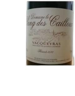 illustration du vin Sang des Cailloux Vacqueyras Rouge Floureto