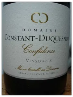 photo du vin Vinsobres Confidence Domaine Constant Duquesnoy