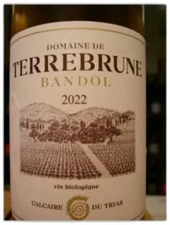 vue du vin Bandol Rose Domaine Terrebrune