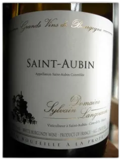 photo du vin Saint Aubin Sylvain Langoureau 2023