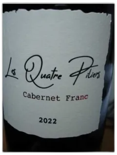 image du vin les Quatre Piliers Cabernet Franc 2023