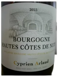 illustration du vin Hautes Cotes Nuits Rouge Cyprien Arlaud 2023