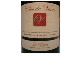 capture du vin Clos de Venes Languedoc le Peyra Grenache