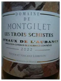 image du vin Coteaux de l’Aubance Domaine de Montgilet les Trois Schistes