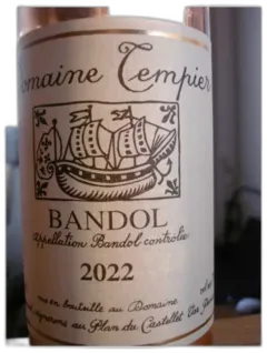 image du vin Bandol Rose Tempier
