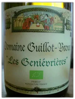 vue du vin Macon Cruzille les Genievrieres 2023 Domaine Guillot-Broux