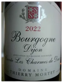 illustration du vin Bourgogne Rouge Dijon les Charmes de Daix 2022 Thierry Mortet