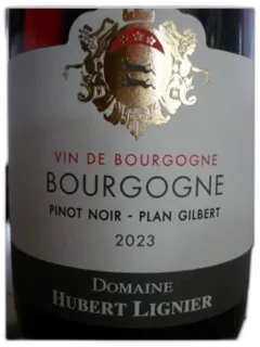 photo du vin Bourgogne Pinot Noir Plan Gilbert Hubert Lignier