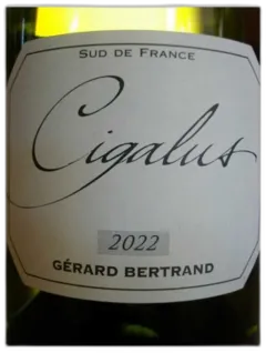 photo du vin Cigalus Blanc Igp Pays d’oc Gerard Bertrand
