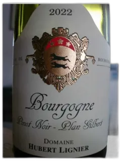photo du vin Bourgogne Pinot Noir Plan Gilbert Hubert Lignier