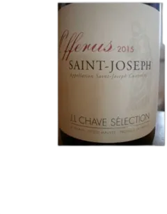 photo du vin Saint Joseph Rouge Offerus j-l Chave Selection 2015