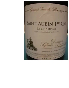 photo du vin Saint Aubin 1er Cru le Champlot Sylvain Langoureau 2023