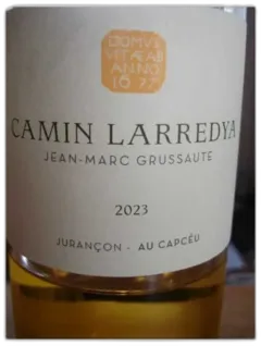 photo du vin Jurancon Moelleux au Capceu Camin Larredya 2023