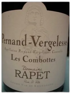 capture du vin Pernand Vergelesses Blanc les Combottes Dom Rapet 2023