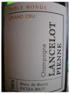 vue du vin Champagne Table Ronde b de Blancs Grand Cru Lancelot Pienne