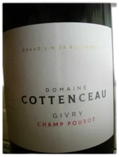 photo du vin Givry Village Rouge Champ Pourot 2020 Maxime Cottenceau