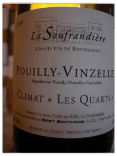 photo du vin Pouilly Vinzelles les Quarts la Soufrandiere 2019