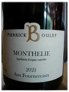 photo du vin Monthelie Aux Fournereaux Pierrick Bouley 2021