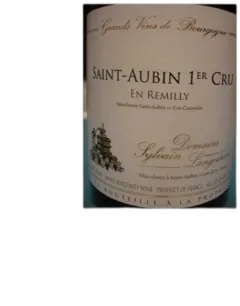 photo du vin Saint Aubin 1er Cru en Remilly Sylvain Langoureau 2023