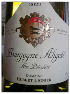 capture du vin Bourgogne Aligote Aux Poirelots Hubert Lignier Magnum 2022