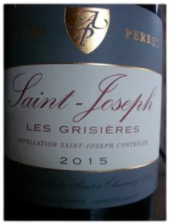 photo du vin Saint Joseph Rouge les Grisieres André Perret 2015