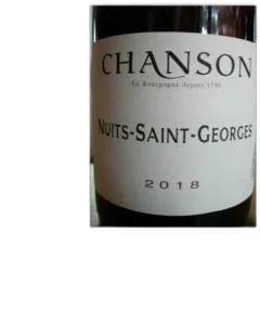 capture du vin Nuits Saint Georges Chanson 2018
