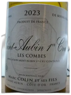 photos du vin Saint Aubin 1er Cru Blanc les Combes Marc Colin 2023