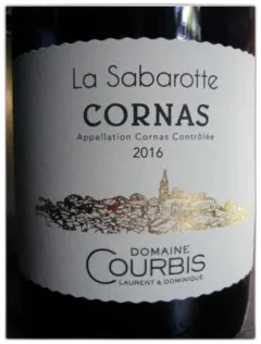 image du vin Cornas la Sabarotte Dom. Courbis