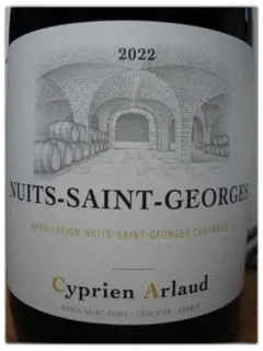 illustration du vin Nuits Saint Georges Cyprien Arlaud 2022