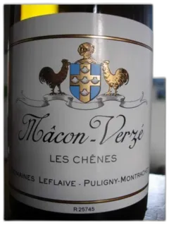 aperçu du vin Macon Verze Blanc les Chenes Domaines Leflaive 2023