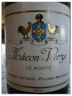 image du vin Macon Verze Blanc le Monte Domaines Leflaive 2021