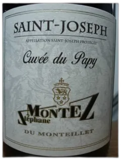 photo du vin Saint Joseph Rouge Cuvee du Papy Magnum Monteillet Montez 2022