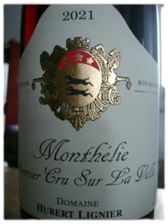 photo du vin Monthelie 1er Cru Sur la Velle Hubert Lignier 2021