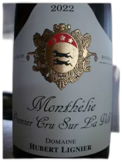 photos du vin Monthelie 1er Cru Sur la Velle Hubert Lignier 2022