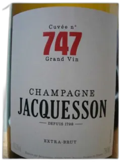 image du vin Champagne Jacquesson Cuvée 747