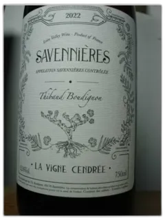 photos du vin Savennieres la Vigne Cendree de Thibaud Boudignon 2022