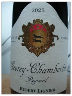 capture du vin Gevrey Chambertin Regnard Hubert Lignier 2023