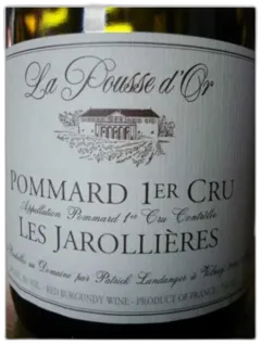photo du vin Pommard 1er Cru les Jarollières Pousse d’or 2019