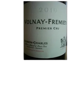 aperçu du vin Volnay Fremiets 1er Cru Dom. Buisson Charles 2019